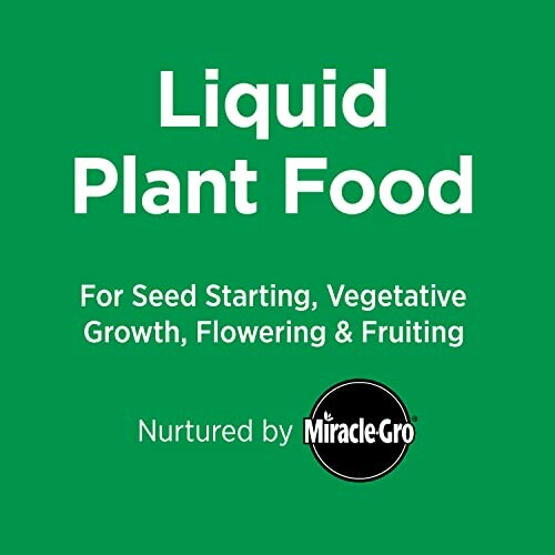Liquid Plant Food by Miracle-Gro for seed starting and growth.